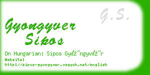gyongyver sipos business card